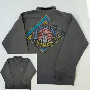 80s VISION STREET WEAR 맨투맨 그레이 빈티지