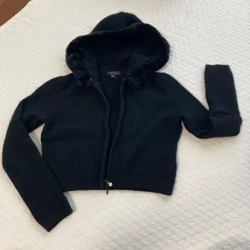 TOCCA 블랙 후드 부착 후드티 XS