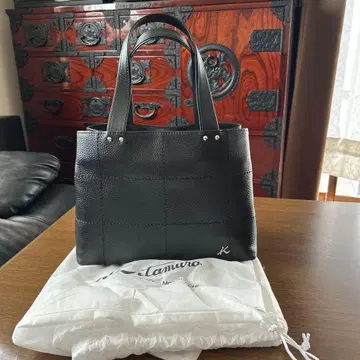 Kitamura 가죽 가방 토트백 블랙