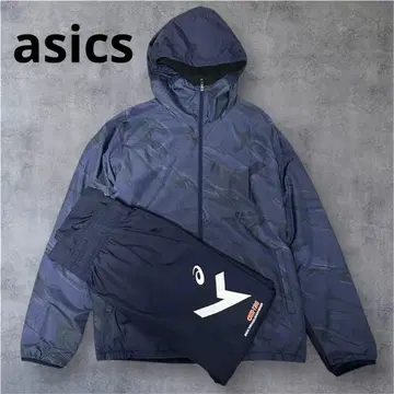 새상품급 [아식스 AIM] XL 사이즈 윈드 브레이커 상하의 세트