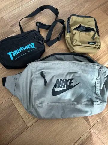 나이키 바디백 그레이 + 서브백 2종 세트