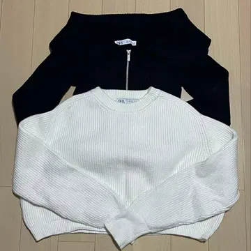 ZARA 숏 기장 니트