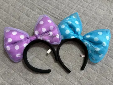 미니 마우스 도트 머리띠 세트