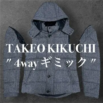 '4way 기믹' TAKEO KIKUCHI 충전솜 다운 자켓