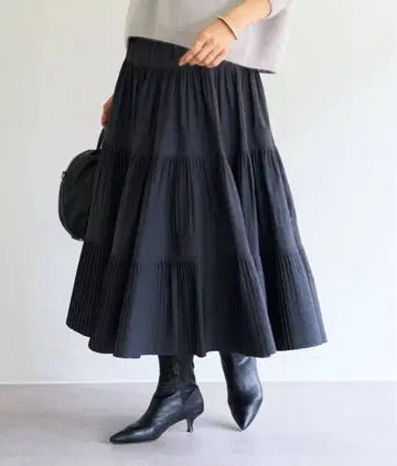 BEARDSLEY 비어즐리 플리츠 캉캉 스커트