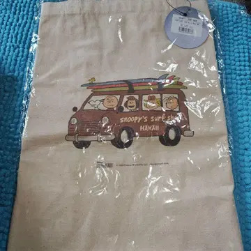 스누피 서프 하와이 코튼 토트백