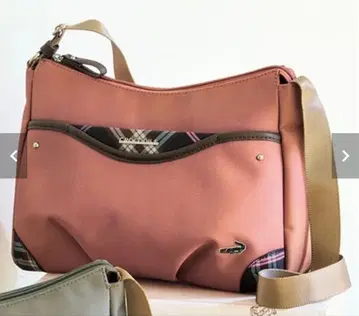 크로커다일 라코스테 숄더백 오렌지