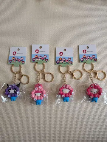 산리오 미야쿠미야쿠 변신 입체 마스코트 컬러 키링 키티 마이멜로디