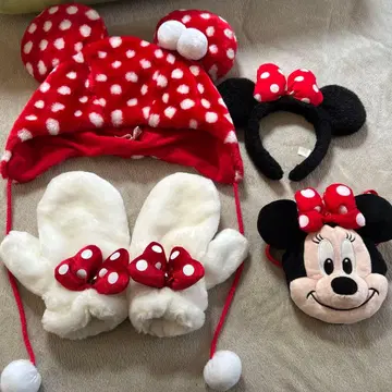 미니 마우스 모자 및 장갑 세트