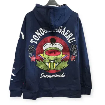 새상품 특가  산마루이 토노사마 카에루 ALL 자수 후드티 S4