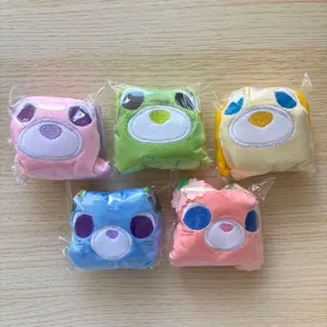 오챠이누 봉제 인형 복조리 컴플리트 5개 묶음 판매 미사용 새상품