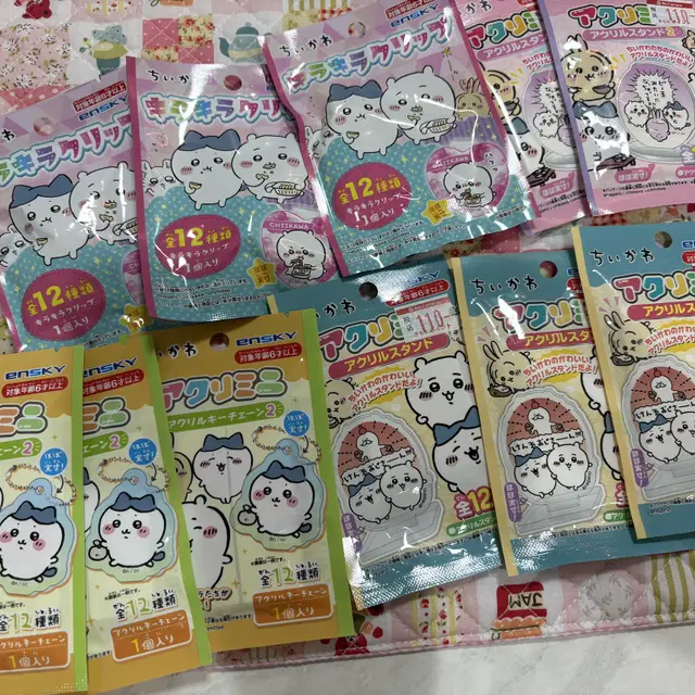 (미개봉)치이카와 랜덤 집게, 아크릴스탠드, 아크릴키링