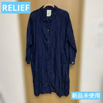 RELIEF 네이비 롱 코트