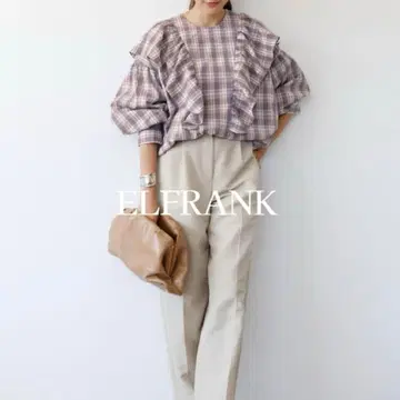 ELFRANK [ 미사용 ] 빅 프릴 볼륨 슬리브 셔츠