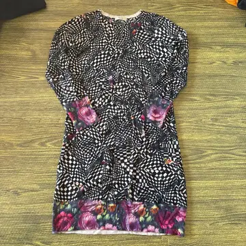 폴스미스 기하학 패턴 꽃무늬 긴팔 튜닉