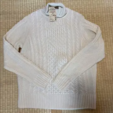 택 포함 새상품! MUJI 터틀넥 스웨터 XL 화이트