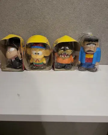 괴물군 소프트 비닐 저금통 4종 세트