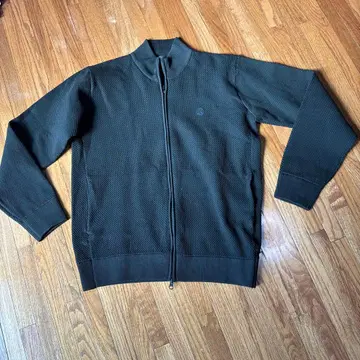 메쉬 디자인 집업 자켓 다크 그린