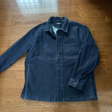 UNIQLO 다크 데님 자켓 남성용 XL 몇 회 착용