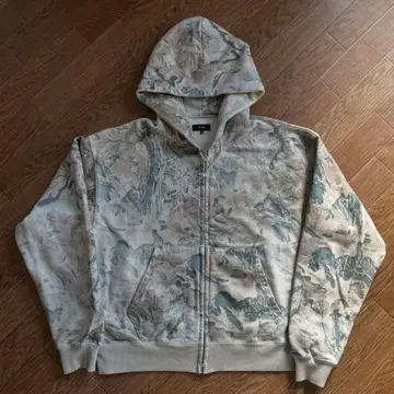 BEAMS 지퍼 후드티 리얼트리 tig 착용