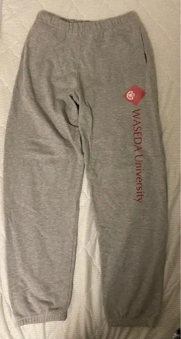와세다 대학교 스웨트 팬츠 XL 그레이
