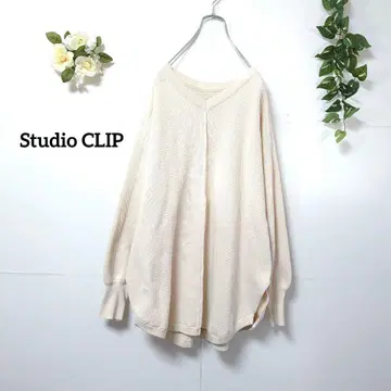 스튜디오 클립 긴팔 니트 스웨터 프리
