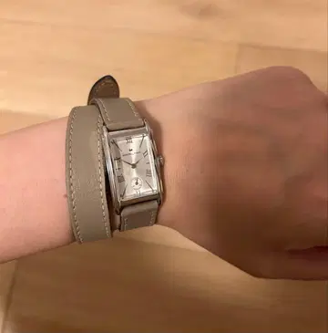 HAMILTON 손목시계 쿼츠 H112210 그레이 벨트 가죽