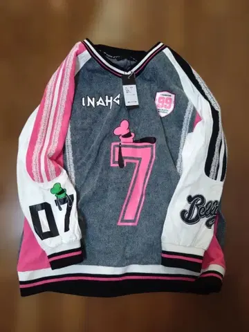 INAHC 그레이 핑크 트레이닝복