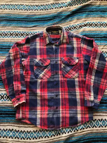 90s USA제 오슈코슈 헤비 플란넬 셔츠