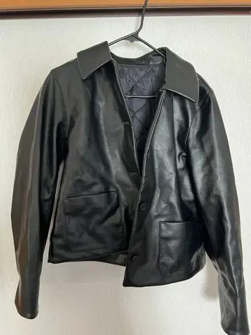 코팅 숏 자켓 미사용 새상품급