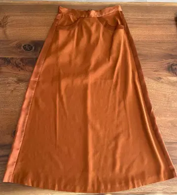 BANANA REPUBLIC 플레어 스커트 사이즈 00 오렌지