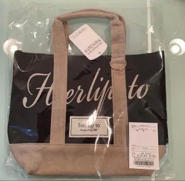 미사용 새상품 herlipto mini tote 루미네 토트백 블랙