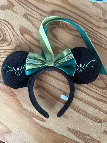 미니 머리띠 블랙 그린 골드