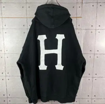 레어 HUF x THRASHER 콜라보 후드티