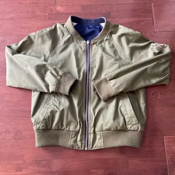 올리브 그린 MA-1 자켓 리버서블