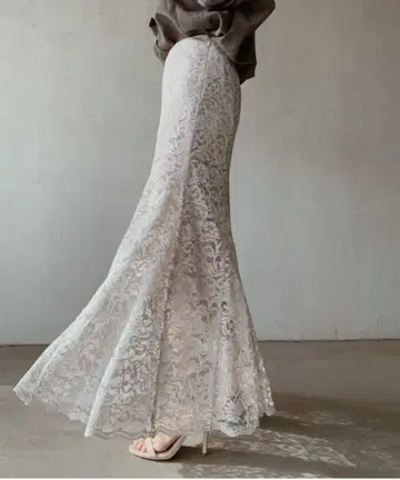 새상품급 anuans 레이스 머메이드 스커트