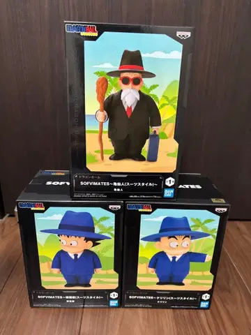 [ 3체 세트 ] 드래곤볼 SOFVIMATES 손오공 크리링 무천도사