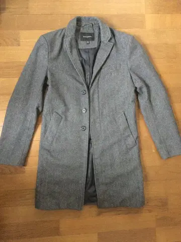 그레이 싱글 브레스 체스터 코트 banana republic