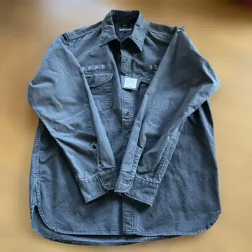 BUNKERSTUD 블랙 데님 셔츠