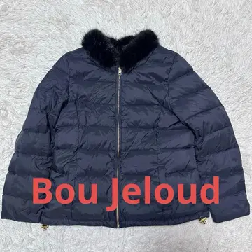 Bou Jeloud 리버서블 인조 모피 다운 40 빅 사이즈