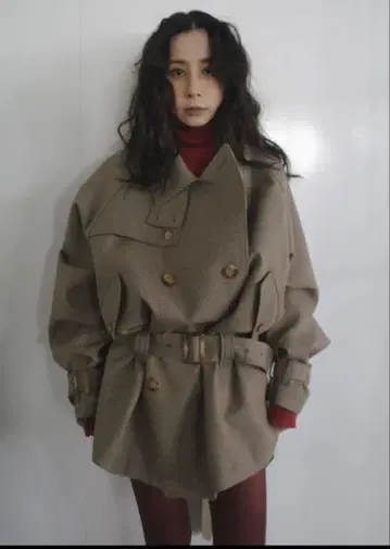 Ameri DADDY MIDI TRENCH COAT