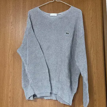 라코스테 (LACOSTE) 린넨 x 코튼 니트 스웨터