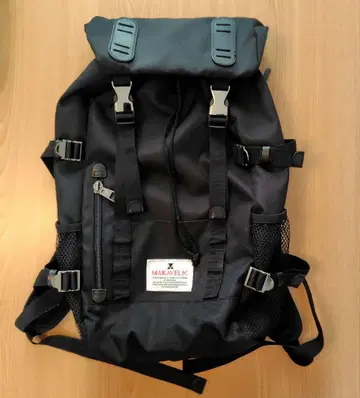 MAKAVELIC 블랙 백팩 백팩