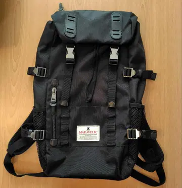 MAKAVELIC 블랙 백팩 백팩