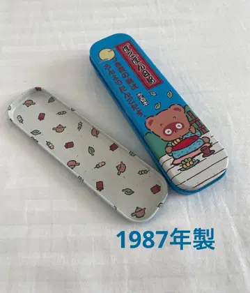 산리오 쇼와 레트로  필통 펜 케이스 틴 필통