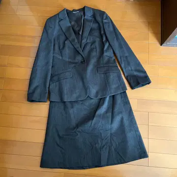 [ 미사용 ] ANCHOR WOMAN 2세트 13호 스트라이프 그레이