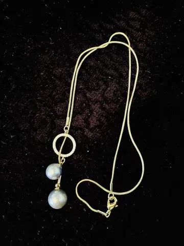 진주 목걸이 (남양) 다이아몬드 포함