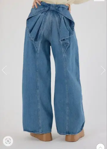 로데오 크라운 빅 리본 데님 팬츠 M