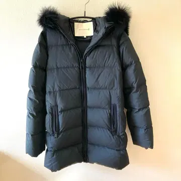 MACKINTOSH 네이비 퍼 다운 코트 36