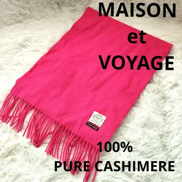 MAISON ET VOYAGE 핑크 캐시미어 100% 머플러